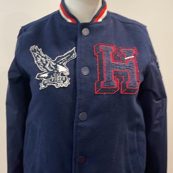 Vintage Tommy Hilfiger Navy/Red Bomber SzSm - Picture 2 of 16